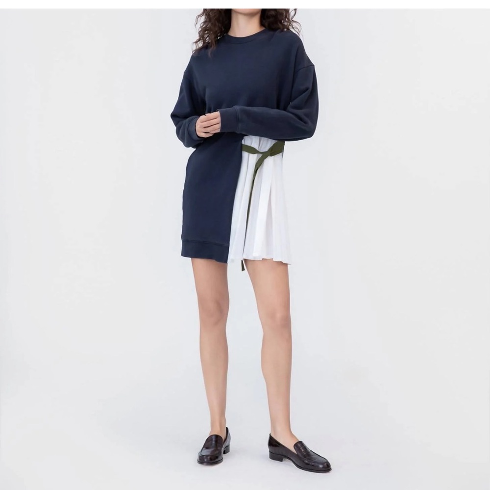 Tanya Taylor- Callie Mix Media Tie Minidress
